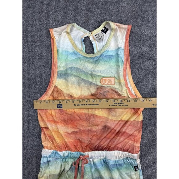 Picture Organic Romper Womens Medium Rainbow Ombre Sleeveless Drawstring Keyhole - Picture 3 of 8